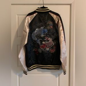 Vintage Japanese Sukajan Embroidered Bomber Jacket